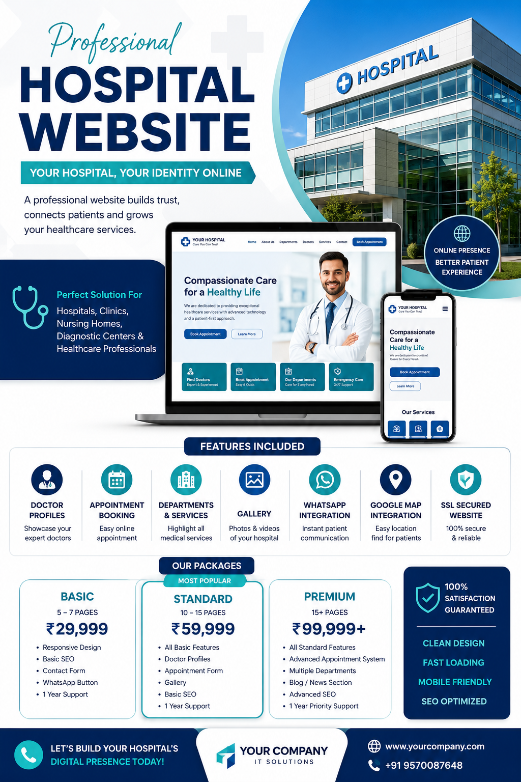 Professional Hospital Website
