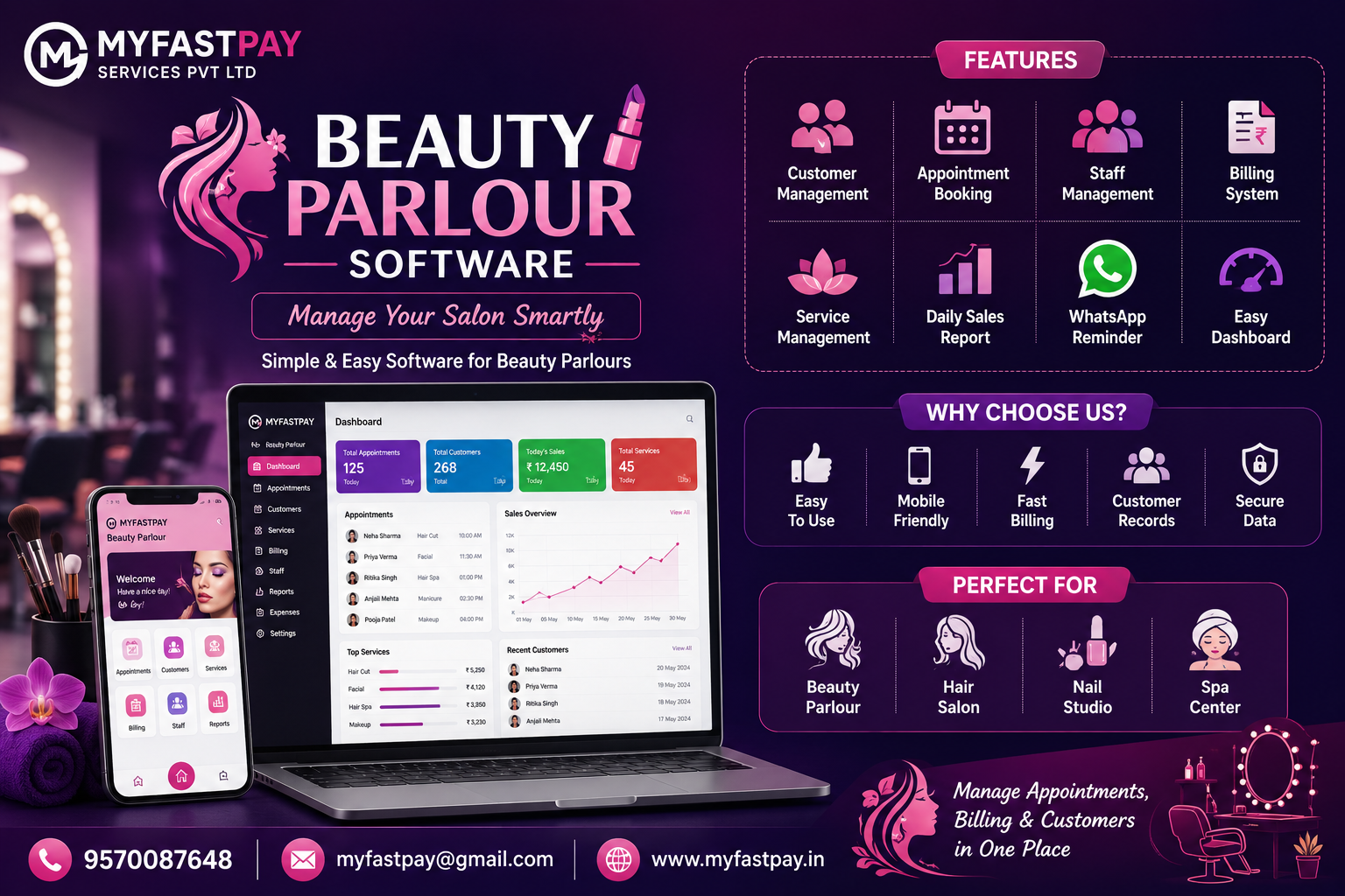 Beauty Parlour Software
